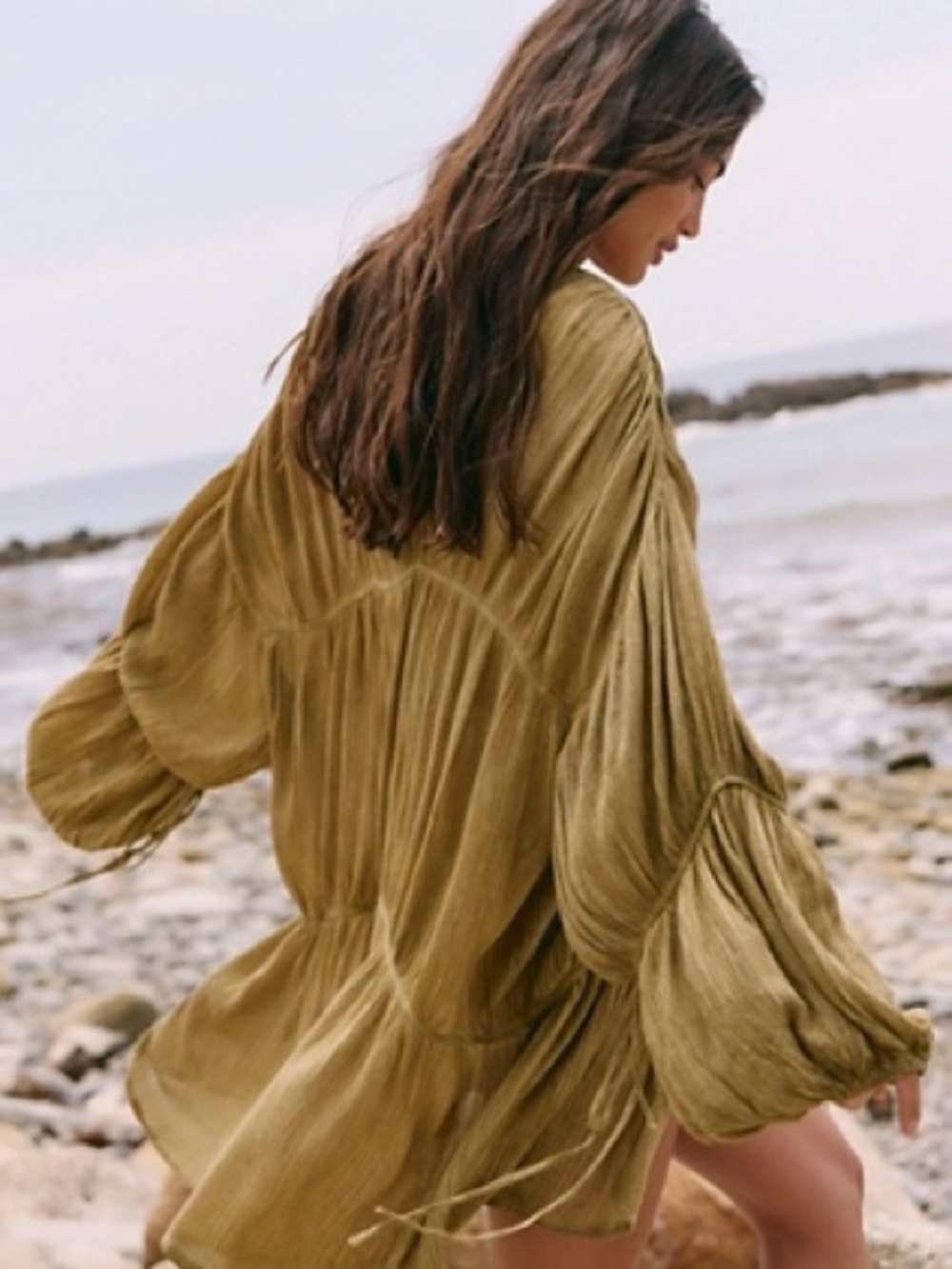 Free People Juliet Duster Tobacco Color NWT